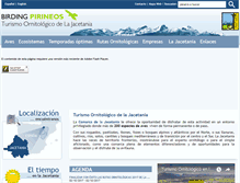 Tablet Screenshot of birdingpirineos.com